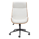  Zuo Flex 110560 High Back Office Chair - White IMAGE 6