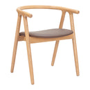  Zuo Peker 110553 Set of 2 Dining Chair - Brown/Natural IMAGE 5