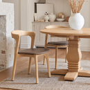  Zuo Pioro 110551 Set of 2 Dining Chair - Brown/Natural IMAGE 12