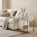  Zuo Yoru 110547 Side Table - Oak White IMAGE 8
