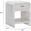  Zuo Yume 110546 Side Table - Oak White IMAGE 11