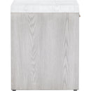  Zuo Yume 110546 Side Table - Oak White IMAGE 2