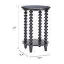  Zuo Gocce 110536 Side Table - Black IMAGE 9