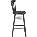  Zuo Tyce 110530 Set of 2 Barstool - Black IMAGE 2