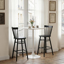  Zuo Tyce 110530 Set of 2 Barstool - Black IMAGE 8