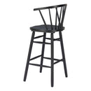  Zuo Stenger 110524 Set of 2 Barstool - Black IMAGE 4