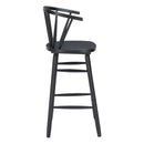  Zuo Stenger 110524 Set of 2 Barstool - Black IMAGE 5