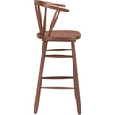  Zuo Stenger 110523 Set of 2 Barstool - Walnut IMAGE 2