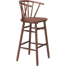  Zuo Stenger 110523 Set of 2 Barstool - Walnut IMAGE 6