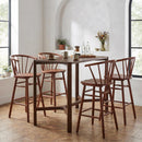  Zuo Stenger 110523 Set of 2 Barstool - Walnut IMAGE 8