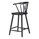  Zuo Stenger 110522 Set of 2 Counter Stool - Black IMAGE 2