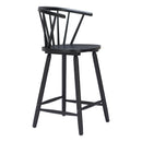  Zuo Stenger 110522 Set of 2 Counter Stool - Black IMAGE 3