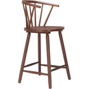  Zuo Stenger 110521 Set of 2 Counter Stool - Walnut IMAGE 6