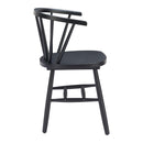  Zuo Stenger 110520 Set of 2 Dining Chair - Black IMAGE 3