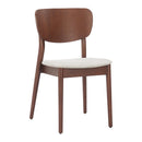  Zuo Kellua 110518 Set of 2 Dining Chair - Beige/Walnut IMAGE 5