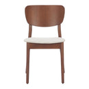  Zuo Kellua 110518 Set of 2 Dining Chair - Beige/Walnut IMAGE 7