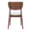  Zuo Kellua 110518 Set of 2 Dining Chair - Beige/Walnut IMAGE 8