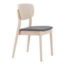  Zuo Kellua 110517 Set of 2 Dining Chair - Gray/Natural IMAGE 1