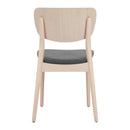  Zuo Kellua 110517 Set of 2 Dining Chair - Gray/Natural IMAGE 2