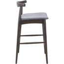  Zuo Tuzka 110515 Set of 2 Barstool - Gray/Espresso IMAGE 2