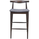  Zuo Tuzka 110515 Set of 2 Barstool - Gray/Espresso IMAGE 3