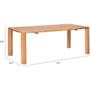  Zuo Eazy 110392 Dining Table - Natural IMAGE 11