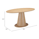  Zuo Disque 110507 Dining Table - Natural IMAGE 10
