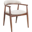  Zuo Goka 110497 Dining Chair - Beige/Walnut IMAGE 1