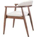  Zuo Goka 110497 Dining Chair - Beige/Walnut IMAGE 5