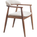  Zuo Goka 110497 Dining Chair - Beige/Walnut IMAGE 6