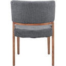  Zuo Sunobu 110496 Set of 2 Dining Chair - Azure Gray/Walnut IMAGE 4