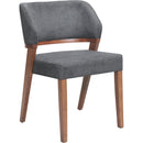  Zuo Sunobu 110496 Set of 2 Dining Chair - Azure Gray/Walnut IMAGE 6