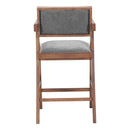  Zuo Delhi 110493 Set of 2 Counter Stool - Gray/Walnut IMAGE 10