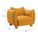  Zuo Meia 110476 Accent Chair - Mustard IMAGE 11