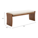  Zuo Lafa 110472 Bench - Beige IMAGE 8