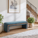  Zuo Scatola 110471 Bench - Blue IMAGE 7