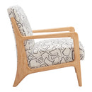  Zuo Runa 110468 Accent Chair - Beige/Natural IMAGE 3