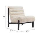  Zuo Maki 110467 Accent Chair - Beige IMAGE 10