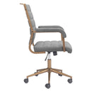  Zuo Auction 110447 Office Chair - Gray IMAGE 4