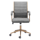  Zuo Auction 110447 Office Chair - Gray IMAGE 8