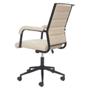 Zuo Auction 110446 Office Chair - Beige IMAGE 3