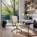  Zuo Auction 110446 Office Chair - Beige IMAGE 8