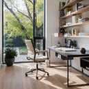  Zuo Auction 110446 Office Chair - Beige IMAGE 9