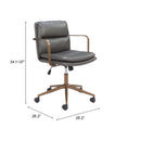  Zuo Birao 110439 Office Chair - Gray IMAGE 7