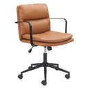  Zuo Birao 110438 Office Chair - Brown IMAGE 1