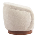  Zuo Vinta 110435 Swivel Chair - Beige IMAGE 3