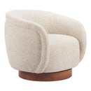  Zuo Vinta 110435 Swivel Chair - Beige IMAGE 6
