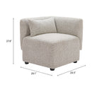  Zuo Simu 110433 Corner Chair - Dune Greige IMAGE 11