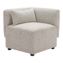  Zuo Simu 110433 Corner Chair - Dune Greige IMAGE 1