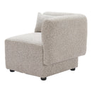  Zuo Simu 110433 Corner Chair - Dune Greige IMAGE 2